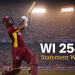 West Indies batsman celebrating after explosive 254-run total against Zimbabwe in T20 World Cup 2026 at Wankhede Stadium