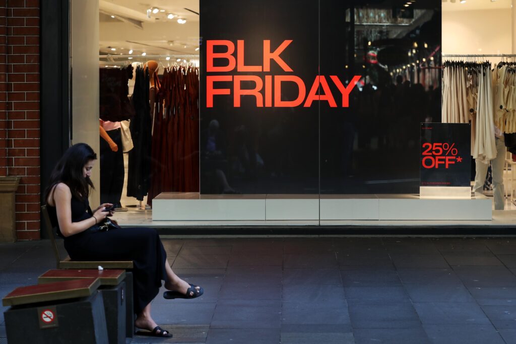 Online shoppers browse Black Friday deals on mobile and desktop devices