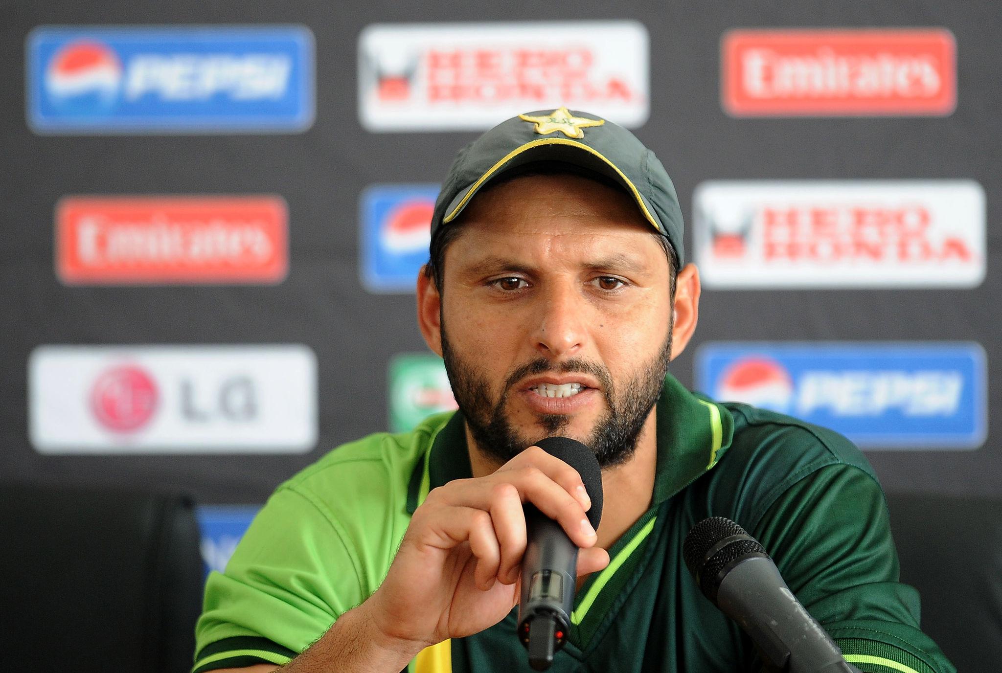 Shahid Afridi and Shadab Khan during Pakistan cricket discussions amid rivalry debate