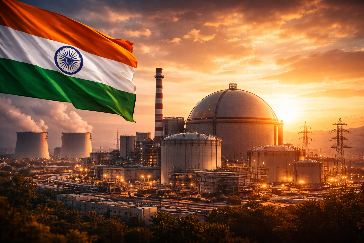 Nuclear reactor facility representing India’s thorium energy advancement