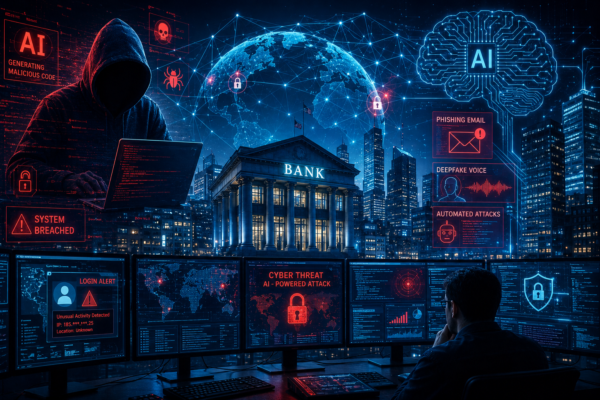 AI powered cyberattack risk on banks and global technology infrastructure