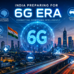 Futuristic India preparing for 6G technology with smart city networks, digital connectivity, and next-generation internet infrastructure