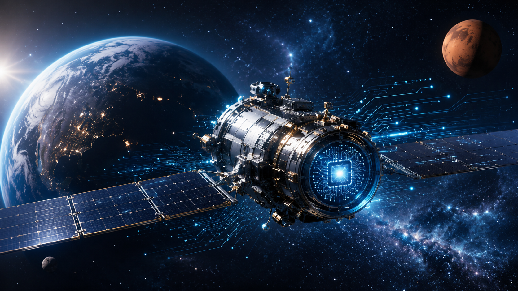 NASA futuristic AI spacecraft processor concept for autonomous deep space missions