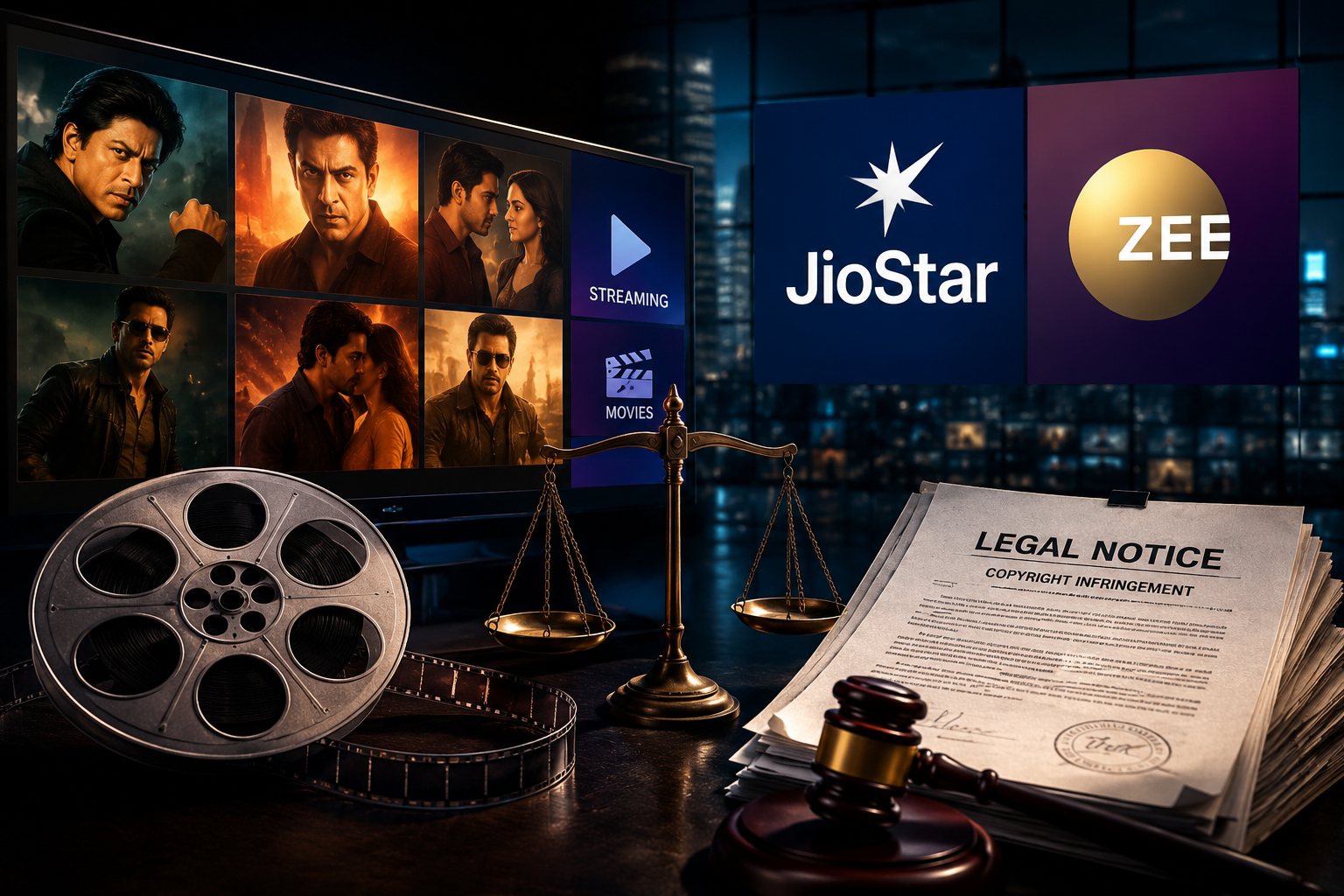 Bollywood film rights dispute between major Indian media companies and streaming platforms
